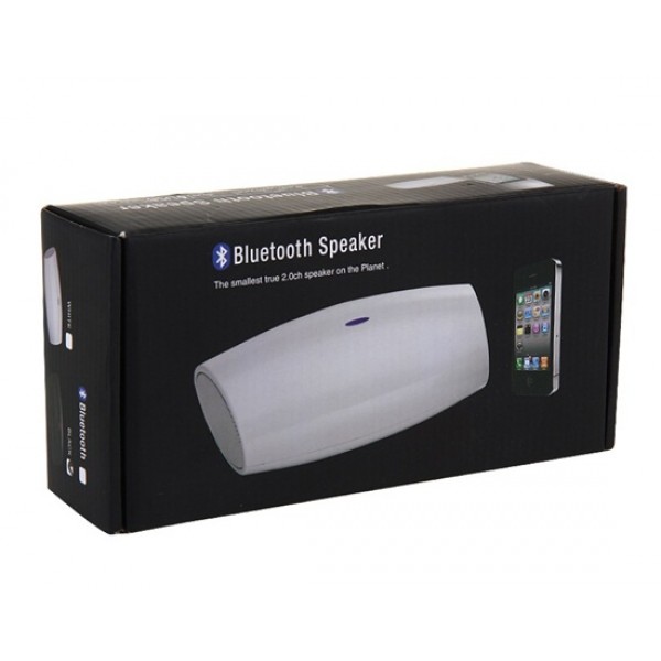 Portable 5 V-700 MA Wireless Bluetooth Speaker with Built-in Subwoofer (White)