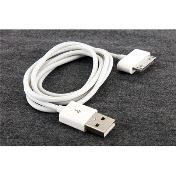 Portable USB Cable for iPod and iPhone 4G (White)