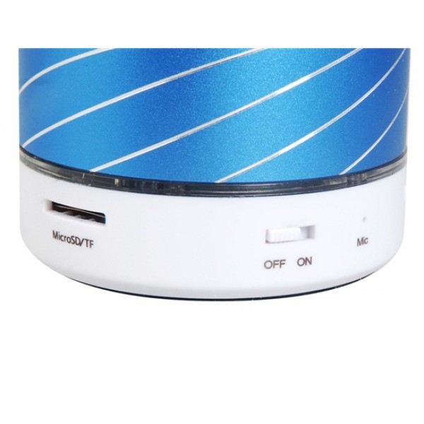 S07U Portable Bluetooth 3.0 Wireless Speaker with Hands-free Call, LED Light & TF Reader/USB Flash Drive (Blue)