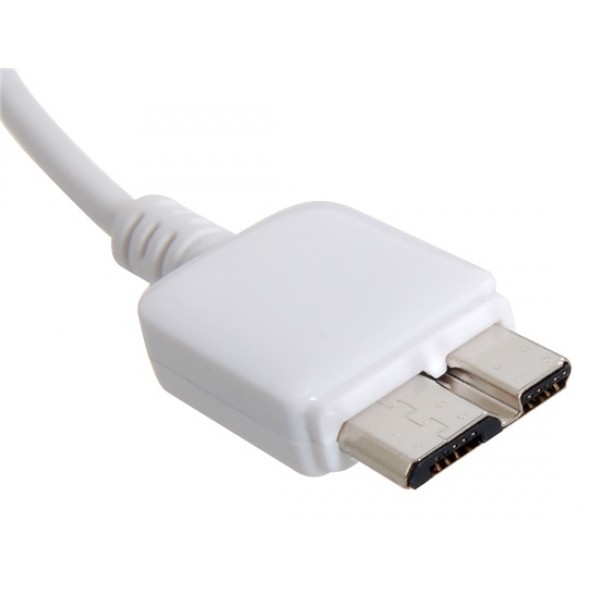 Micro USB 3.0 Male OTG Data Cable for Samsung Galaxy Note 3 N9000 (White)