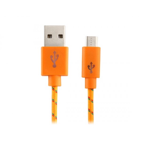 1 m Micro USB Woven Charging Data Cable for Samsun...